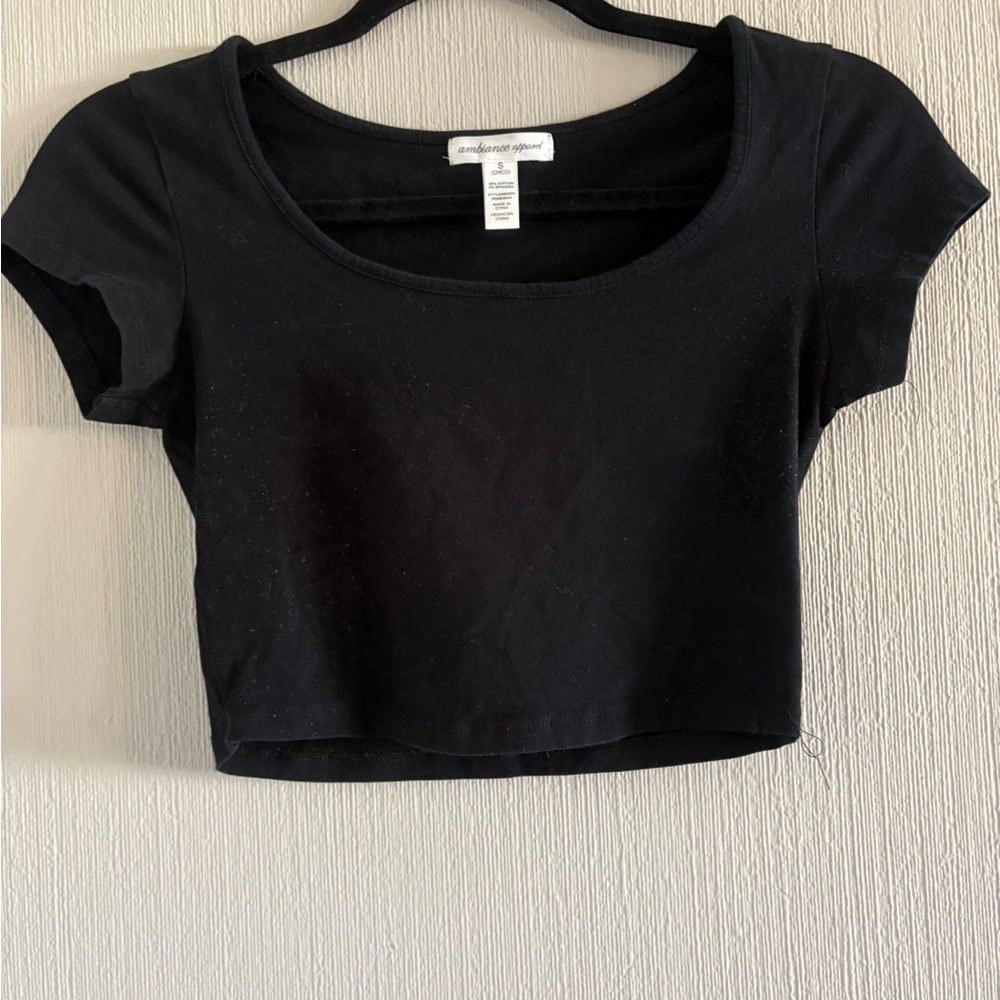 Ambiance Black Crop Top